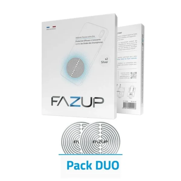 FAZUP Silver 2-Pack | EMF Protection Phone Patches